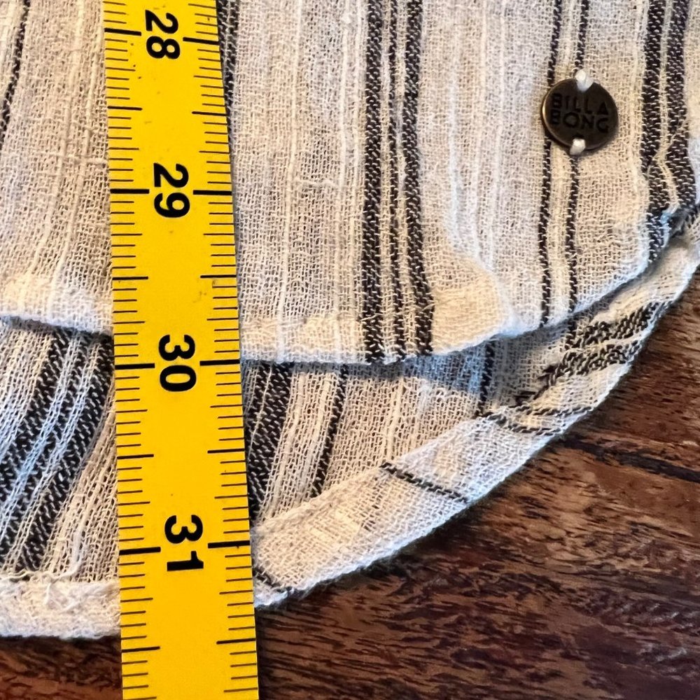 Billabong Grey Stripe Tunic/Coverup M - Picture 6 of 13